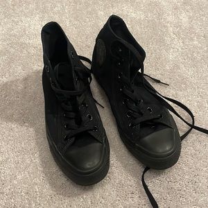 All Black Converse